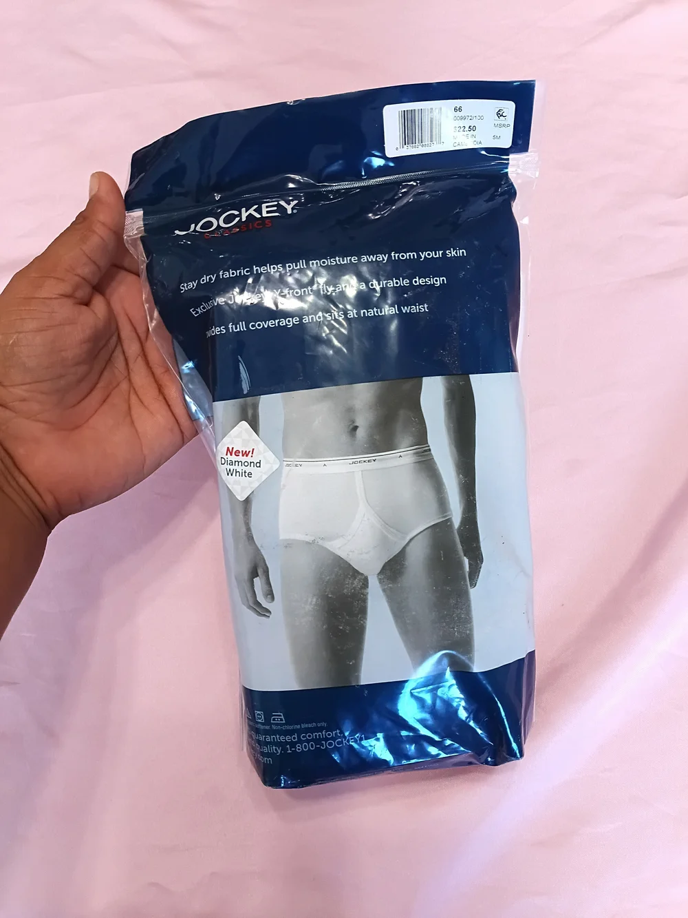 Jockey White Men's Briefs Packaged Brings 2 Briefs Sz. 66 Big Men